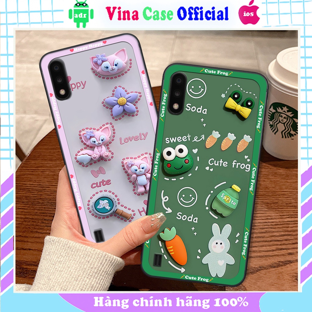 Ốp Samsung A01 / A02 in hình hoạt hình cute, dễ thương , đáng yêu