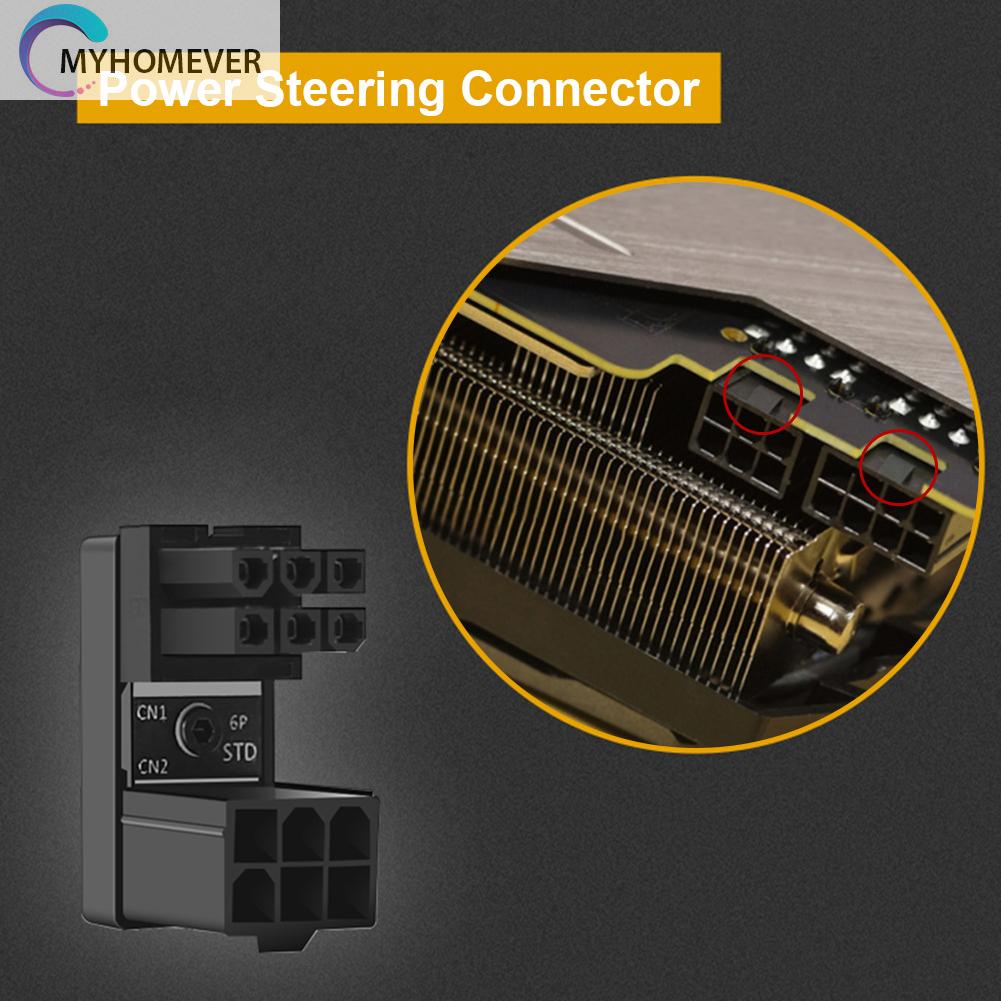 Đầu Chuyển Đổi Atx 8pin 6pin Sang 8pin 6pin 180 Độ Cho Máy Tính Để Bàn Gpu | BigBuy360 - bigbuy360.vn