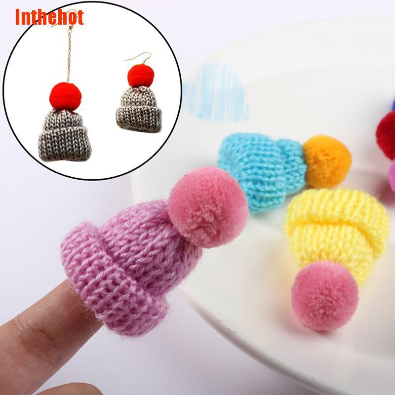 Bộ 10 Mũ Len Mini 3.5cm Nhiều Màu Sắc