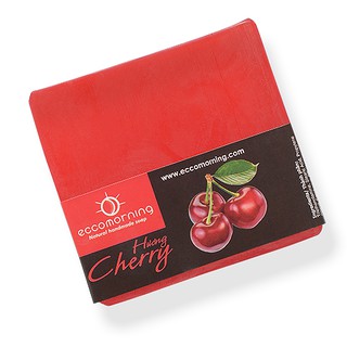 Xà Bông Thiên Nhiên Handmade eccomorning Hình Vuông Hương Anh Đào - Cherry Soap