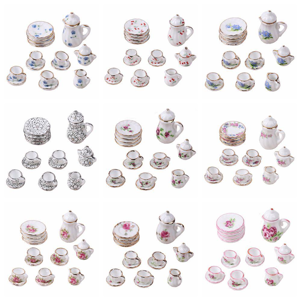 Set 15 Ấm Trà Bằng Nhựa Màu Sắc Cầu Vồng Xinh Xắn Dùng Để Trang Trí Nhà Búp Bê