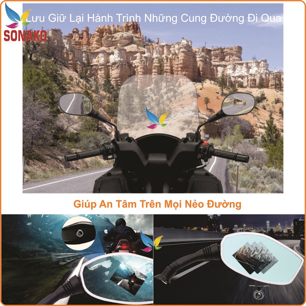 Camera Hành Trình Gương Xe Máy, Camera Hành Trình Gương Chiếu Hậu Xe Máy - Sonako | BigBuy360 - bigbuy360.vn