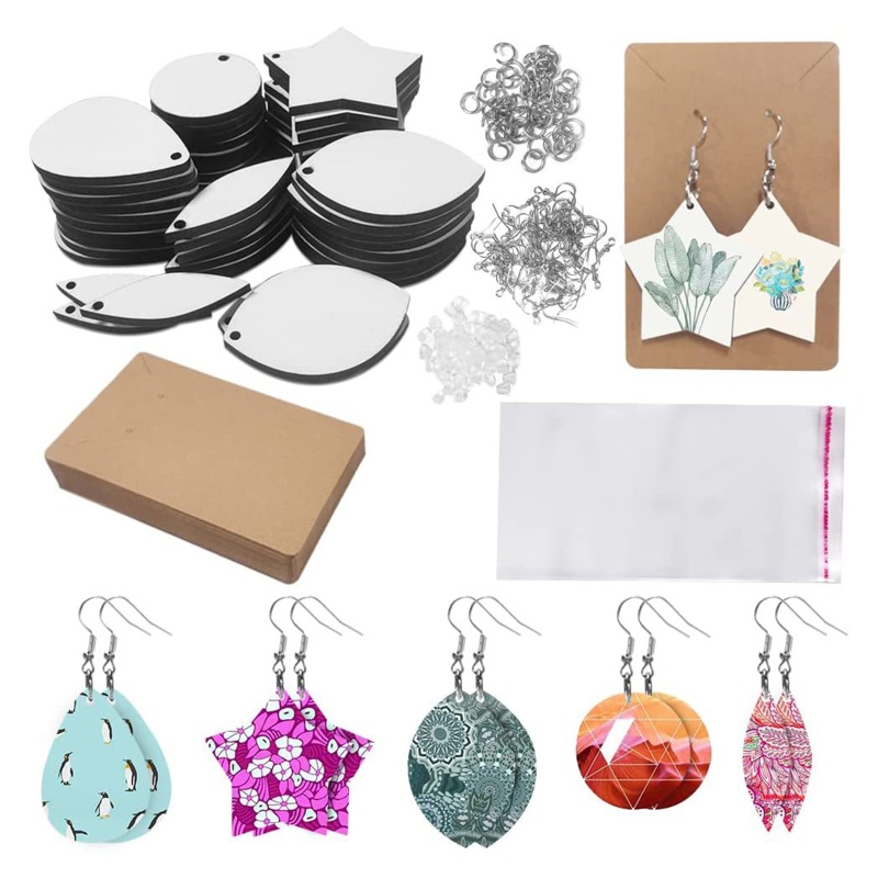 Sa Set 50 Tấm Khuôn Chưa Thăng Hoa 5 Hình Dạng Cho Nữ DIY