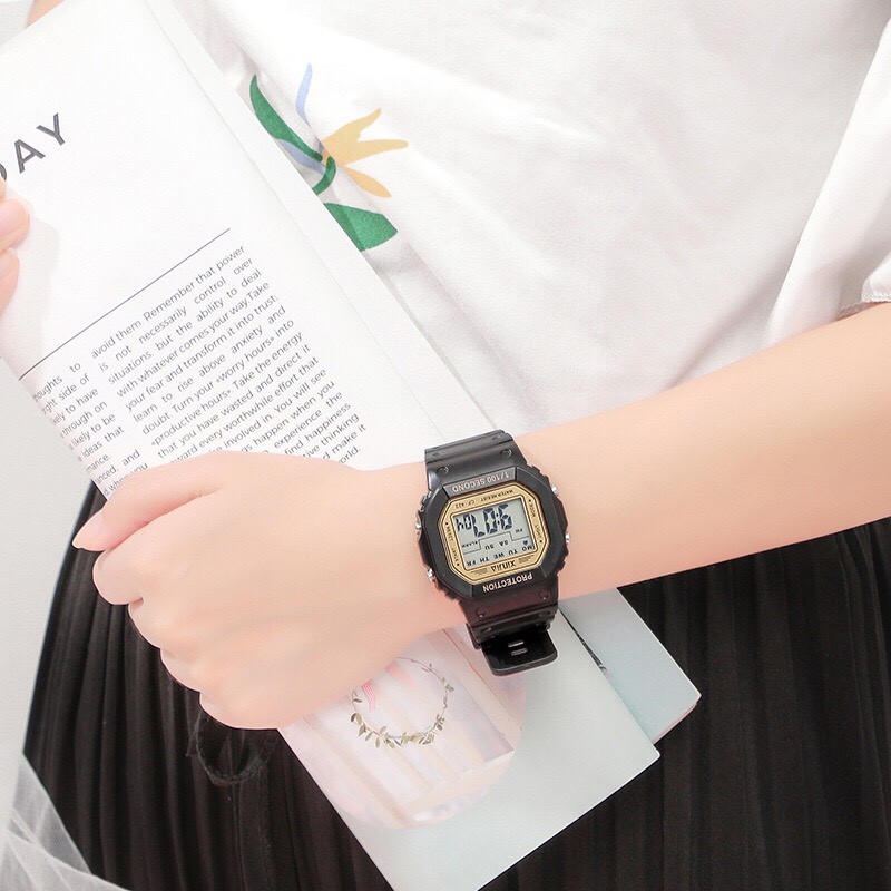 ĐỒNG HỒ THỂ THAO NAM NỮ PROTECTION XINJIA D386 MẶT VUÔNG SIÊU ĐẸP | BigBuy360 - bigbuy360.vn