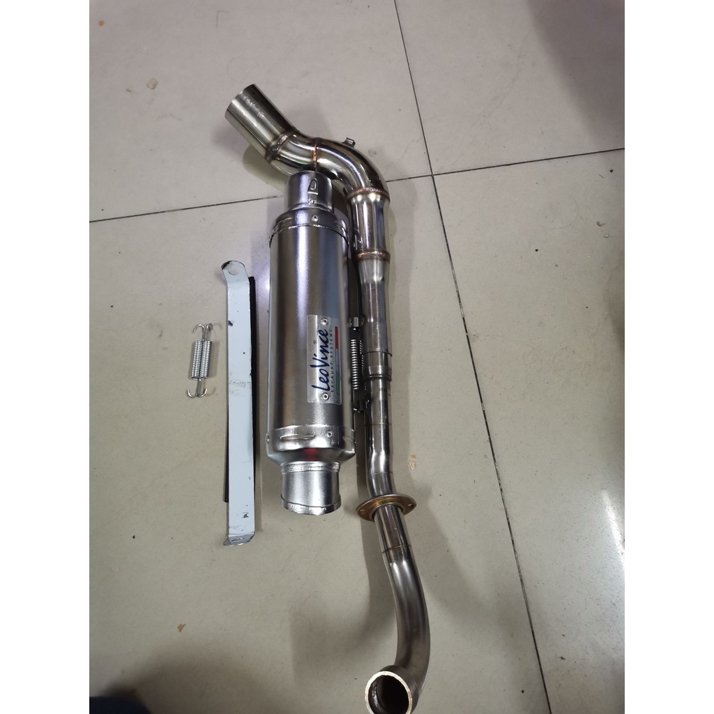 Pô xe máy leovin full cổ cong k1 cho dream Wave sirius