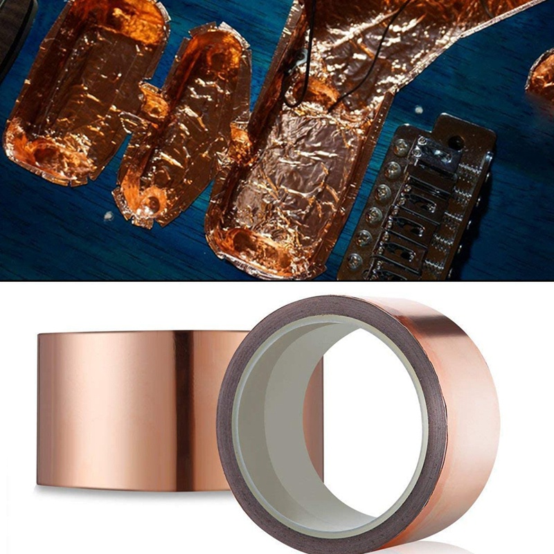 Cuộn Băng Keo Mạ Đồng 70Mmx20M Dán Sửa Chữa Đàn Guitar Điện