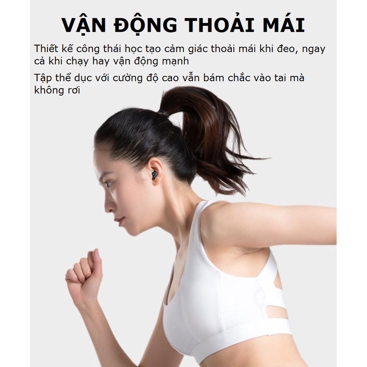 Tai nghe bluetooth không dây bass mạnh nghe nhạc hay chống ồn Gutek XG-8 tws v5.0