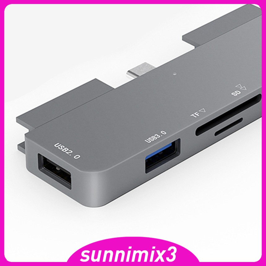 Bộ Chia 7 Cổng Usb C Sang Hdmi 4k Pd Hub Fit Ipad Pro 11 / 12.9 2018