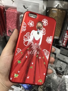 Ốp dẻo đính đá cô gái iphone 6/6s