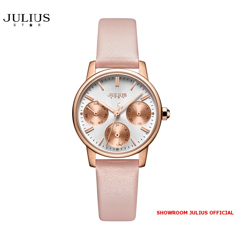 Đồng hồ nữ Julius Star Js023 kính Sapphire dây da