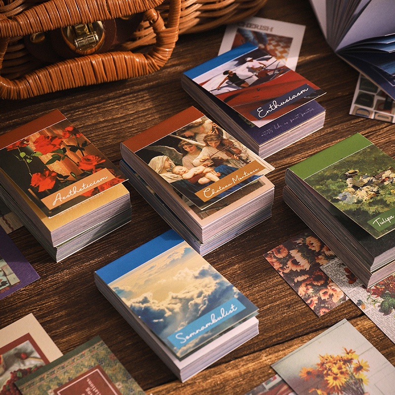 Miếng Dán Trang Trí Nhật Ký/ Sổ Tay Phong Cách Retro