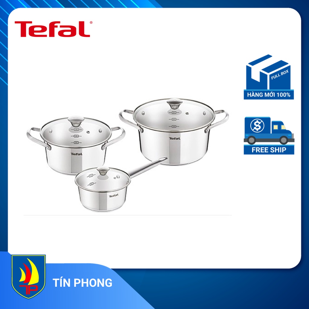 Bộ nồi inox Tefal Simpleo 3 cái (B907S644)