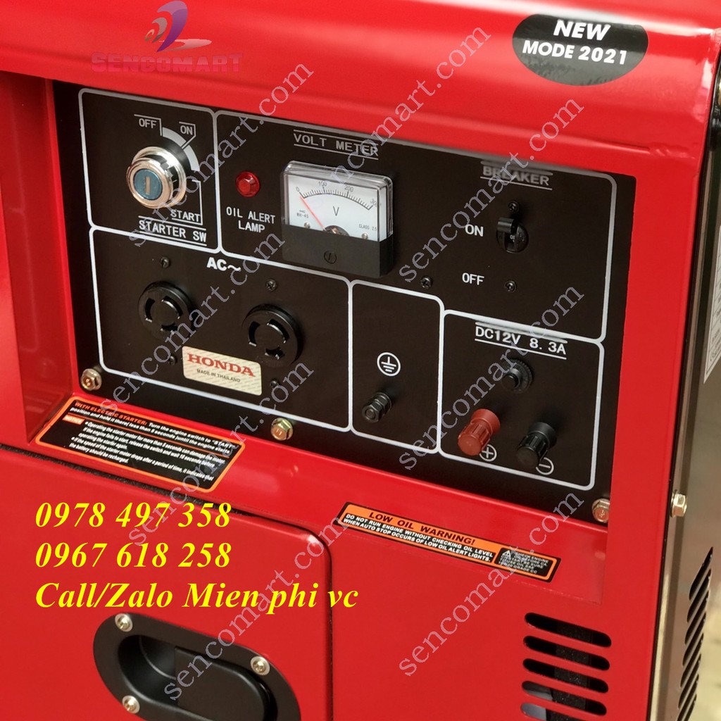 Máy phát điện Honda MP 7800FD 6kw chạy dầu siêu êm