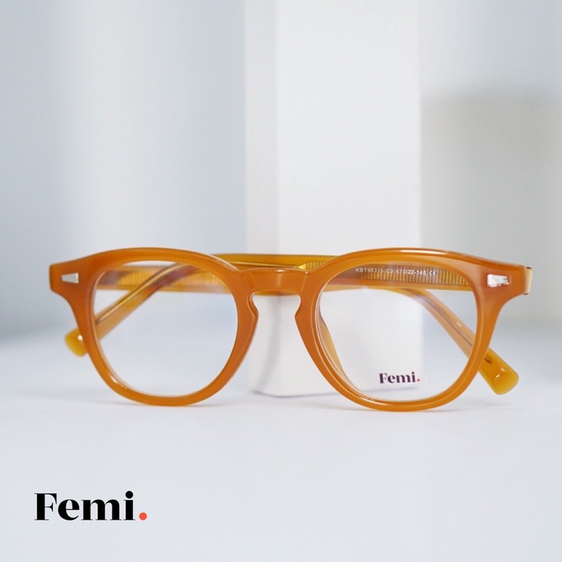 Gọng kính cận tròn Femi Bora chính hãng mắt kính cận nam nữ cao cấp | BigBuy360 - bigbuy360.vn