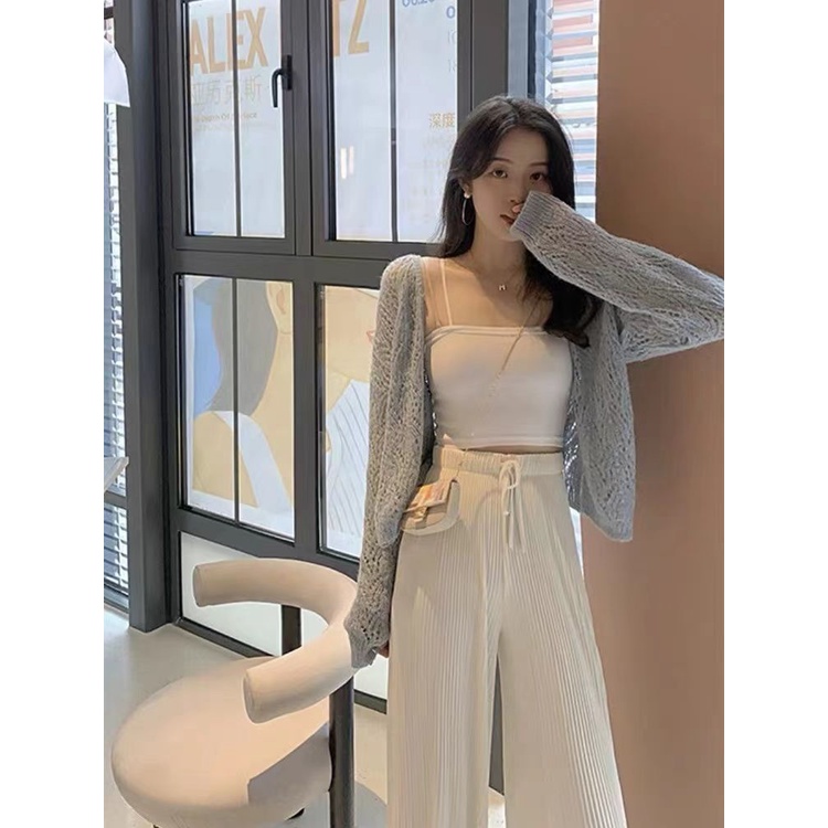 Áo Khoác cardigan Dệt Kim Cổ Chữ V Thời Trang Cho Nữ