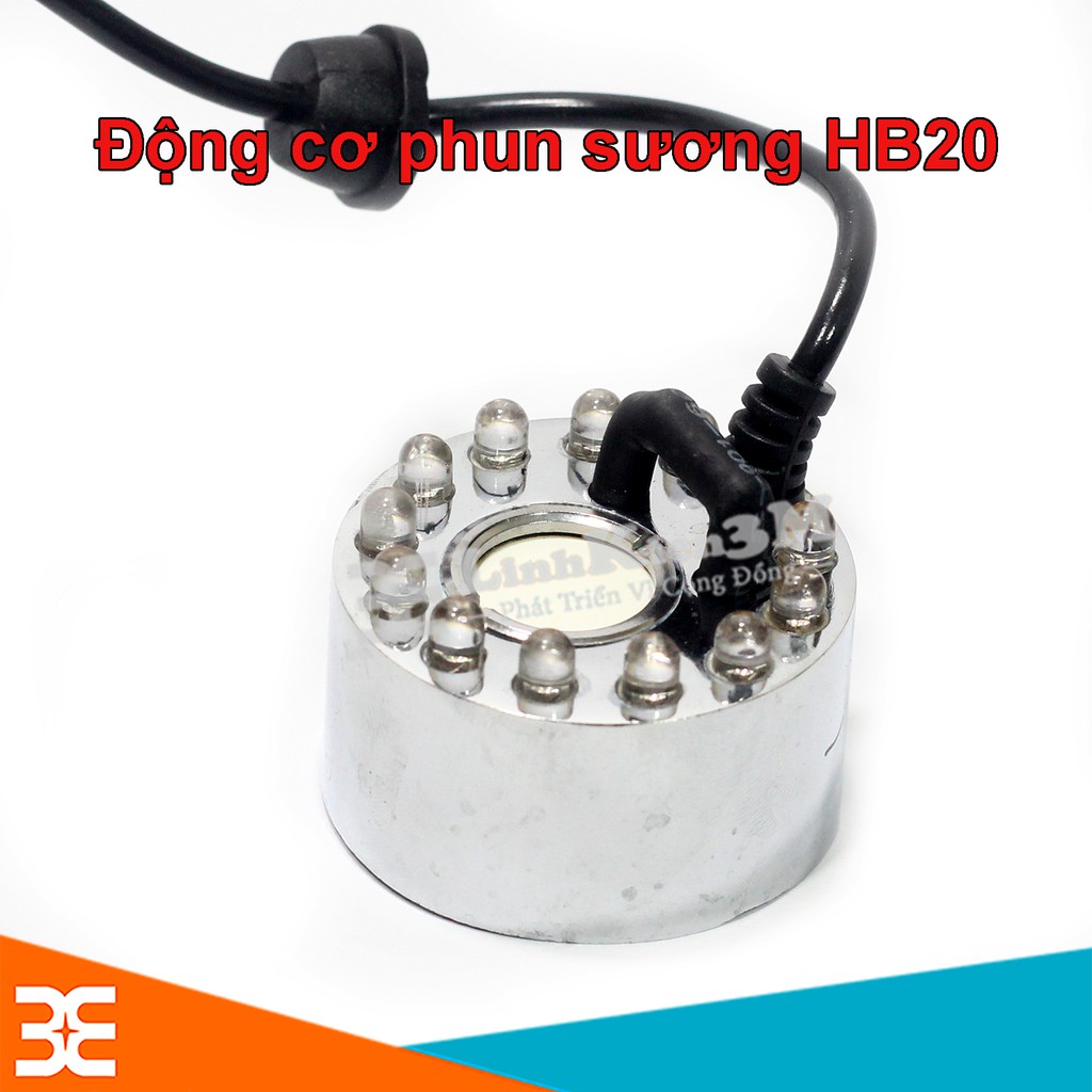 Combo Động Cơ Phun Sương HB-20 Và Nguồn Adapter 24V-2A ( Chế bộ tạo độ ẩm phòng cực nhanh )