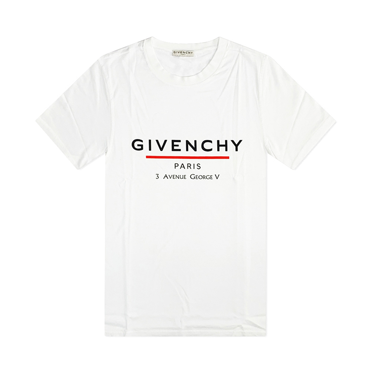 Áo Thun Ngắn Tay Kẻ Sọc In Chữ Givenchy Thời Trang Cho Nam