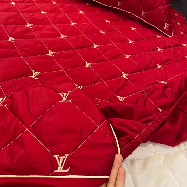 Bộ ga gối trần bông cotton lụa 40s trơn màu, ga chun đủ size nệm cao Dreamhome