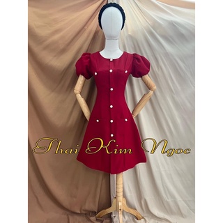 Đầm dự tiệc phối nút sang trọng