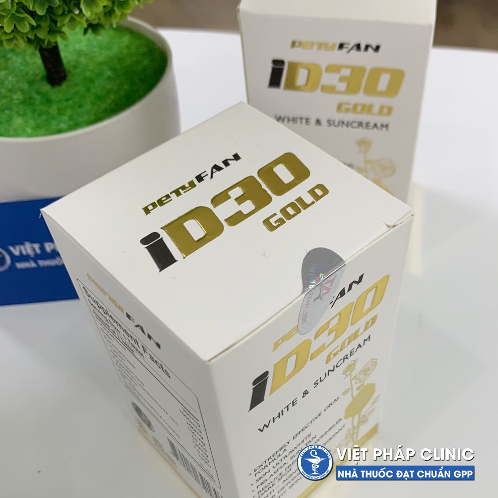 ID30 VIÊN UỐNG TRẮNG DA, CHỐNG NẮNG