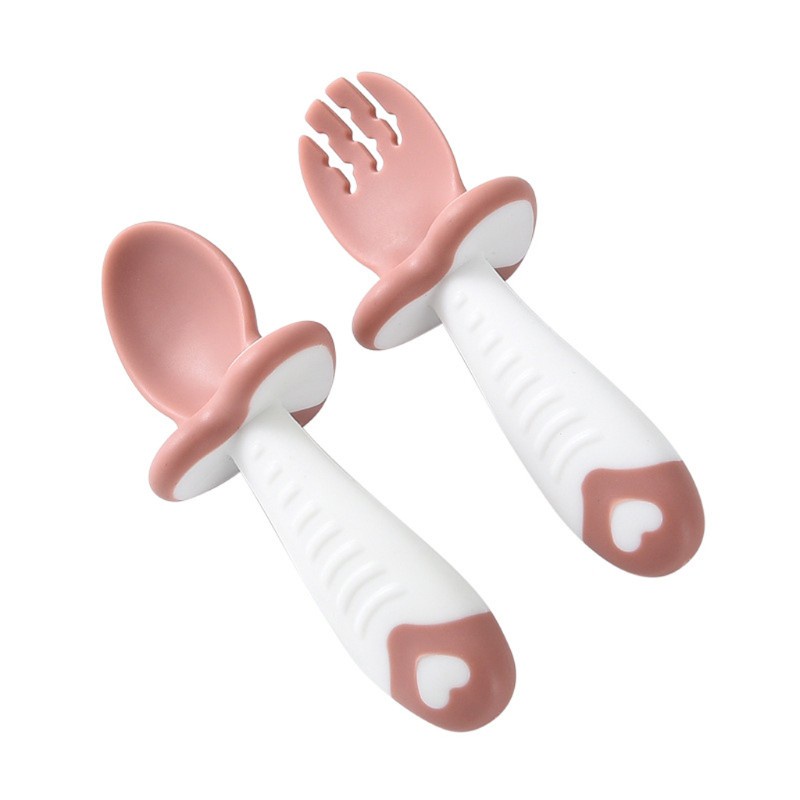 Set muỗng nĩa tập ăn an toàn tiện lợi dành cho bé