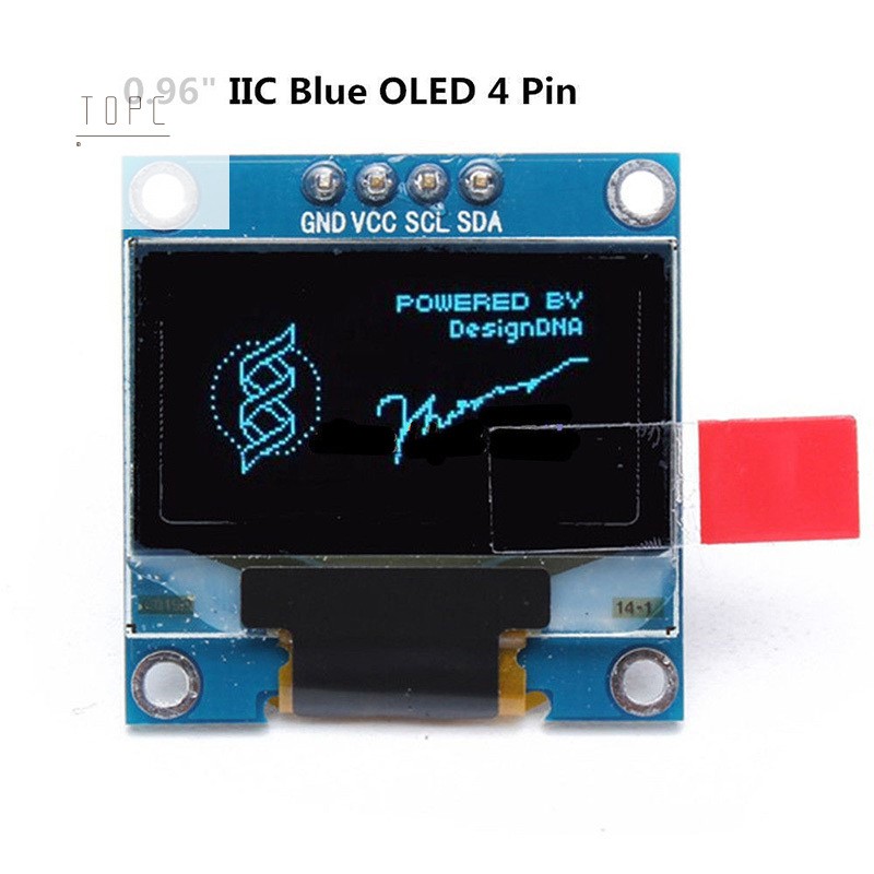 0.96inch I2C IIC Serial 128x64 Blue OLED LCD LED Display Module for Arduino