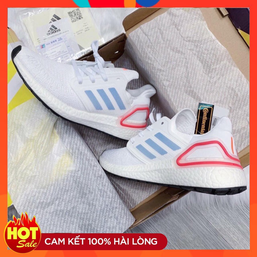 Giày Sneaker Ultraboost 6.0 trắng đỏ (fullbox+freeship)