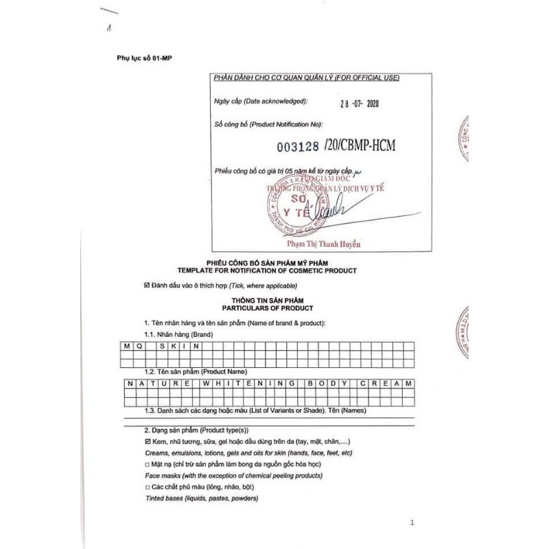 Body Diệp Lục MQ Skin MQSkin | BigBuy360 - bigbuy360.vn