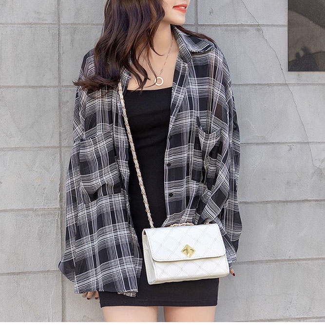 Túi Xách Nữ Túi Xách Da PU Phối Dây Xích Đeo Vai Sành Điệu Hợp Thời Trang Cho Nữ