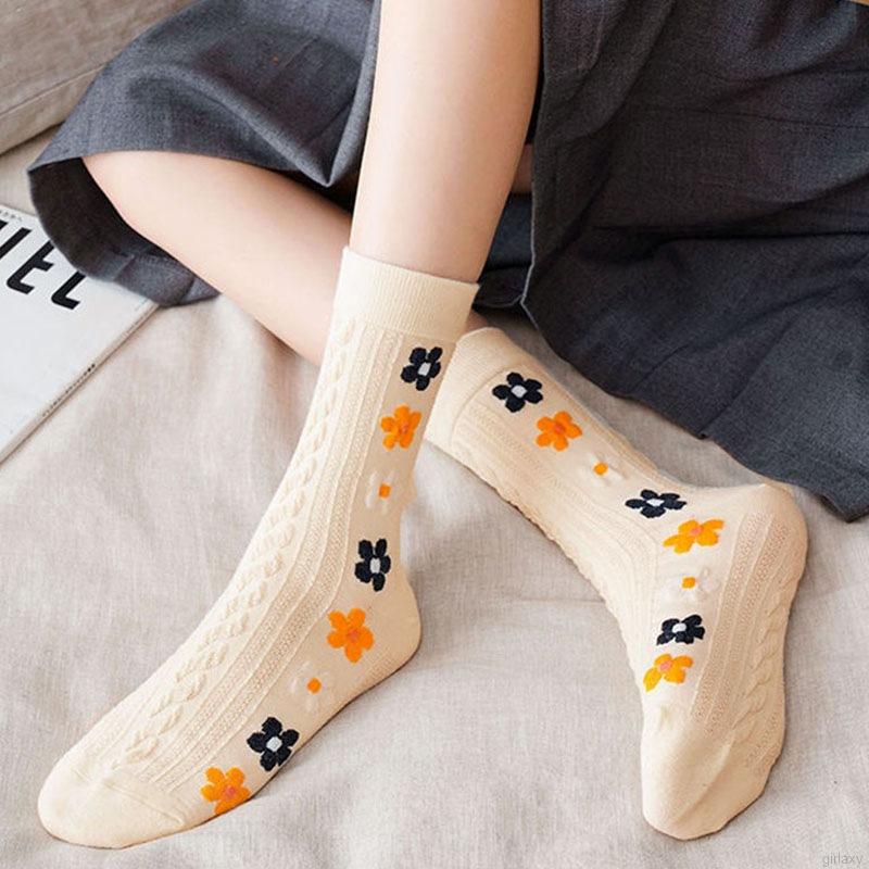 Vớ Cotton Cao Cổ Phong Cách Hàn Quốc Xinh Xắn Dành Cho Nữ