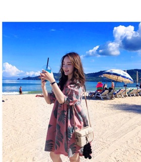 🌸Đầm hoa tay phồng🌸