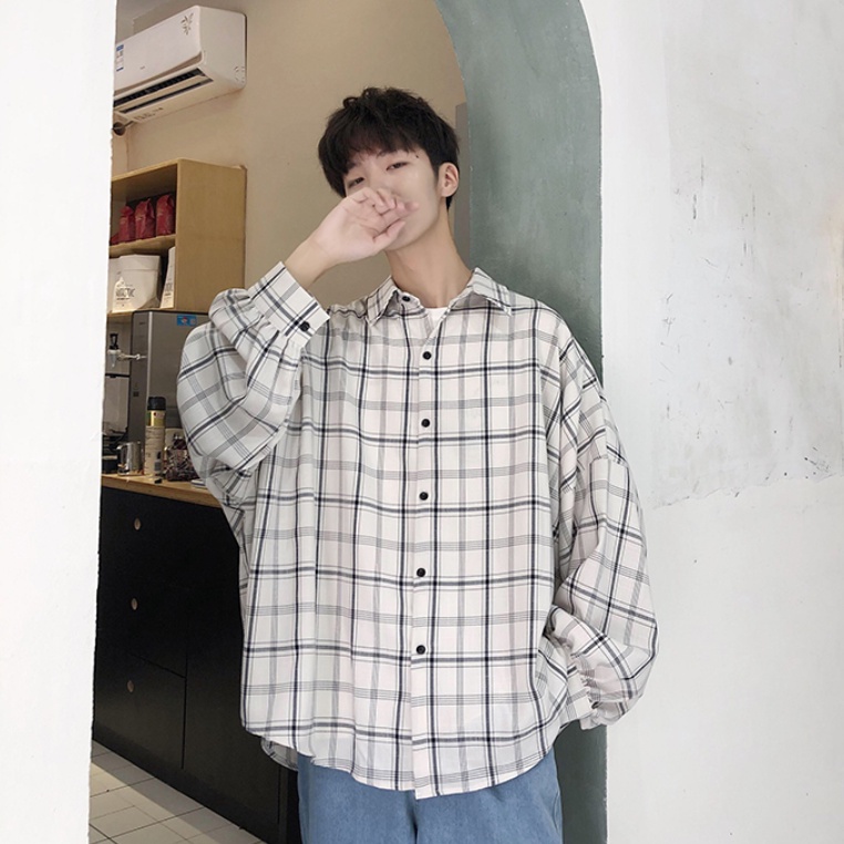 áo Sơ Mi Nam Nữ Tay Rộng áo Flannel Họa TiếT Kẻ Sọc Áo Sơ Mi Hoạ TiếT Nam Phong CáCh Hàn Quốc áo Sơ Mi Nữ Áo Sơ Mi Tay Dài Áo Sơ Mi Nữ Form Rộng