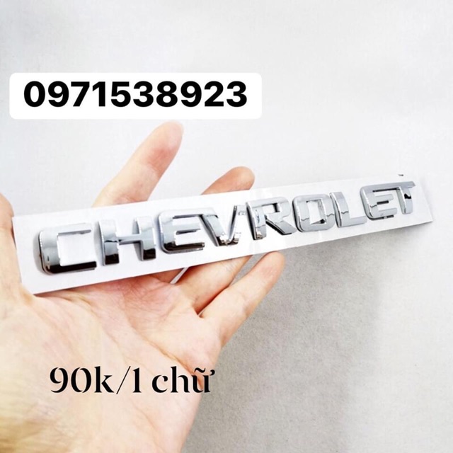 logo chữ nổi CHEVROLET SPARK LT