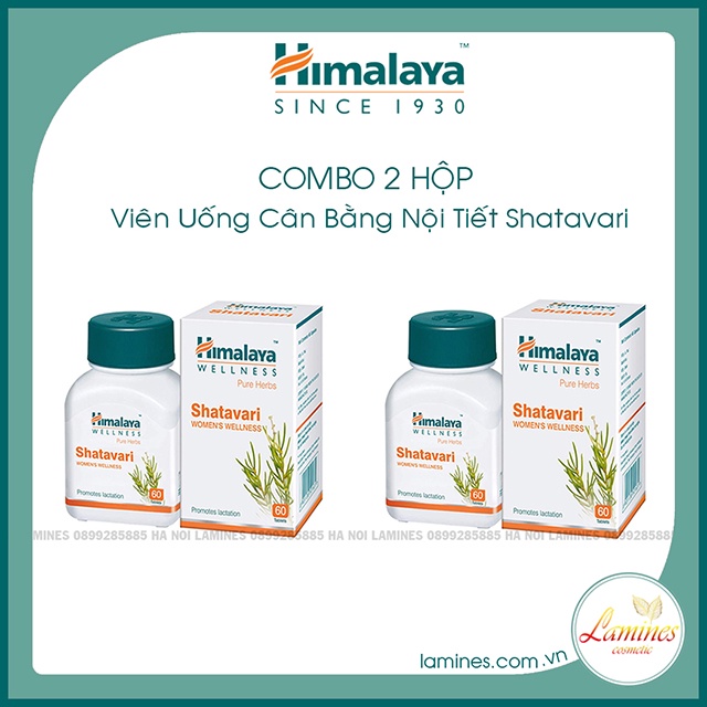 Himalaya Shatavari - Viên Uống Cân Bằng Nội Tiết Tố Nữ | Tablets 60 Viên