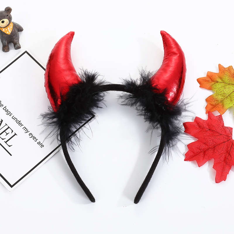 [CH *] Cài Tóc Sừng Cừu Hóa Trang Phong Cách Gothic Dùng Làm Đạo Cụ Chụp Ảnh