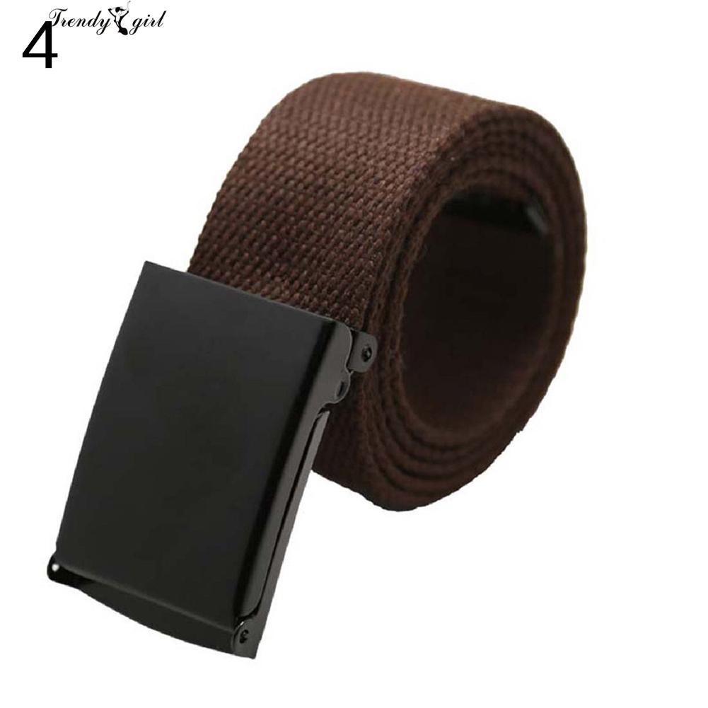 Thắt lưng vải bố có khóa tự động cho nam & nữ