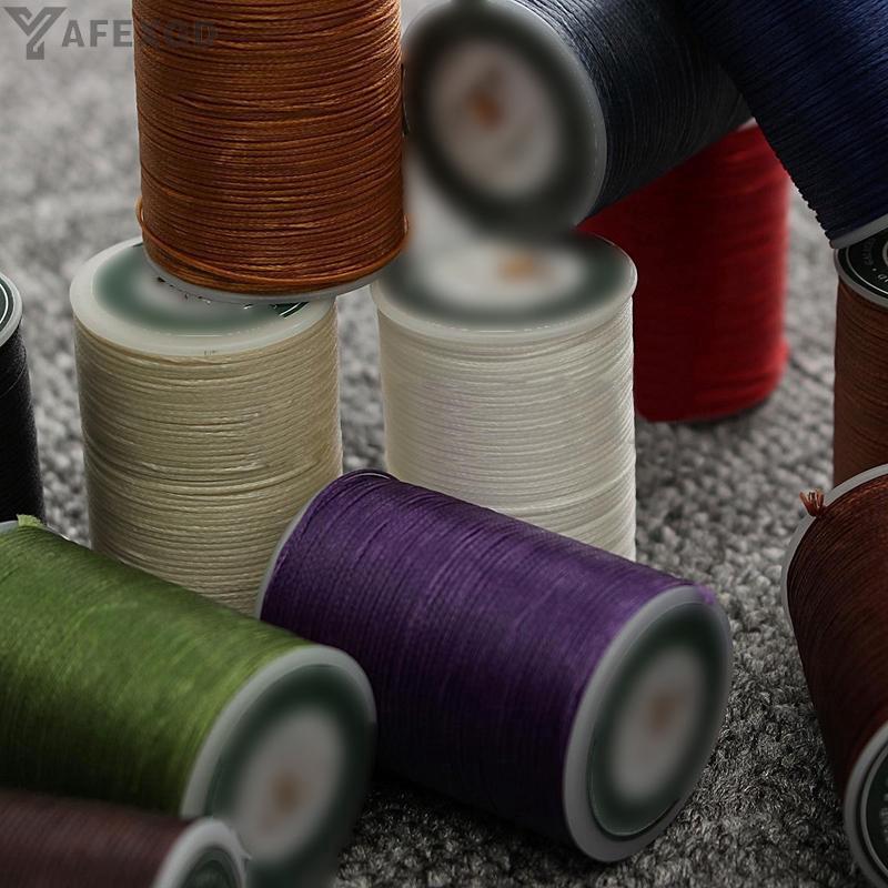 Cuộn chỉ polyester phủ sáp 0.8mm 78M làm đồ da thủ công chuyên dụng