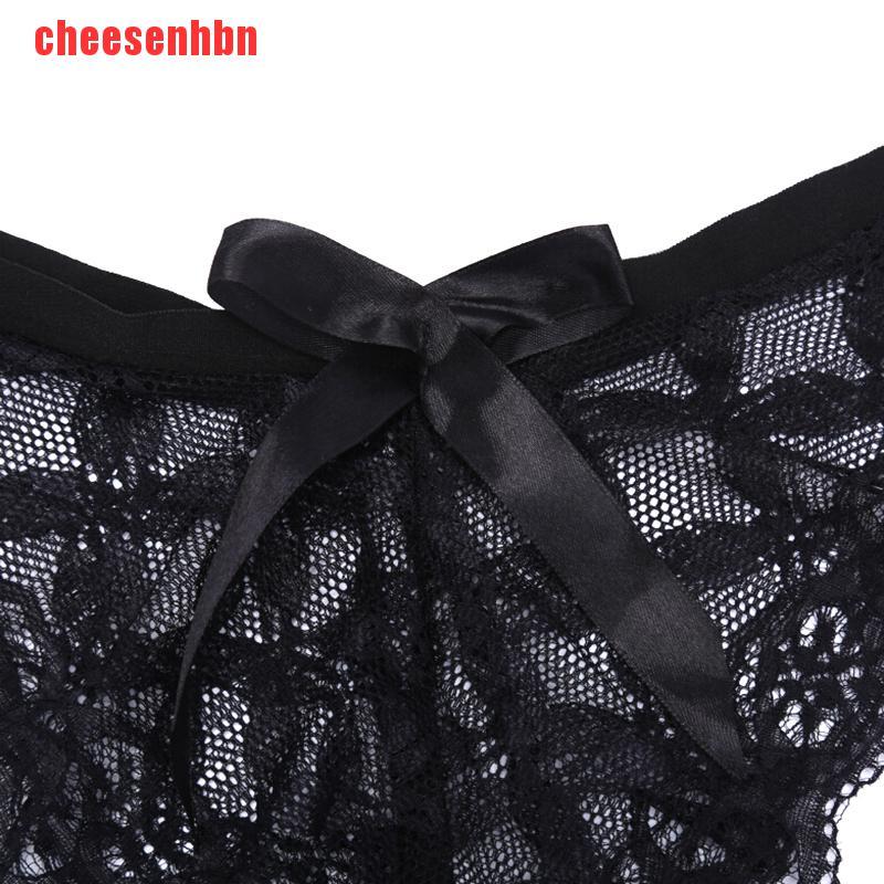 [cheesenhbn]Women Lingerie G String Lace Underwear Femal Sexy T-back Thong Sheer Panties