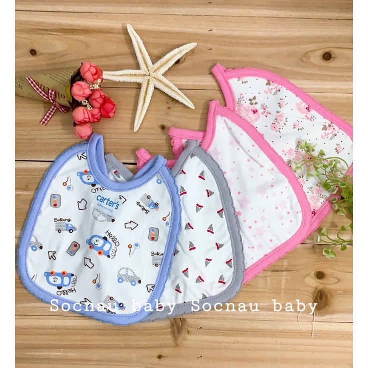 Yếm sơ sinh Carter nhập khẩu Thái Lan - cotton siêu mềm, giữ ấm tốt cho bé