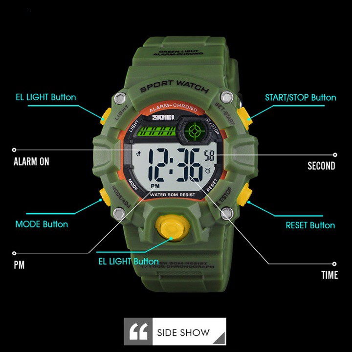 Đồng hồ điện tử trẻ em Skmei DBT1484 chống nước 5ATM siêu bền bỉ | BigBuy360 - bigbuy360.vn