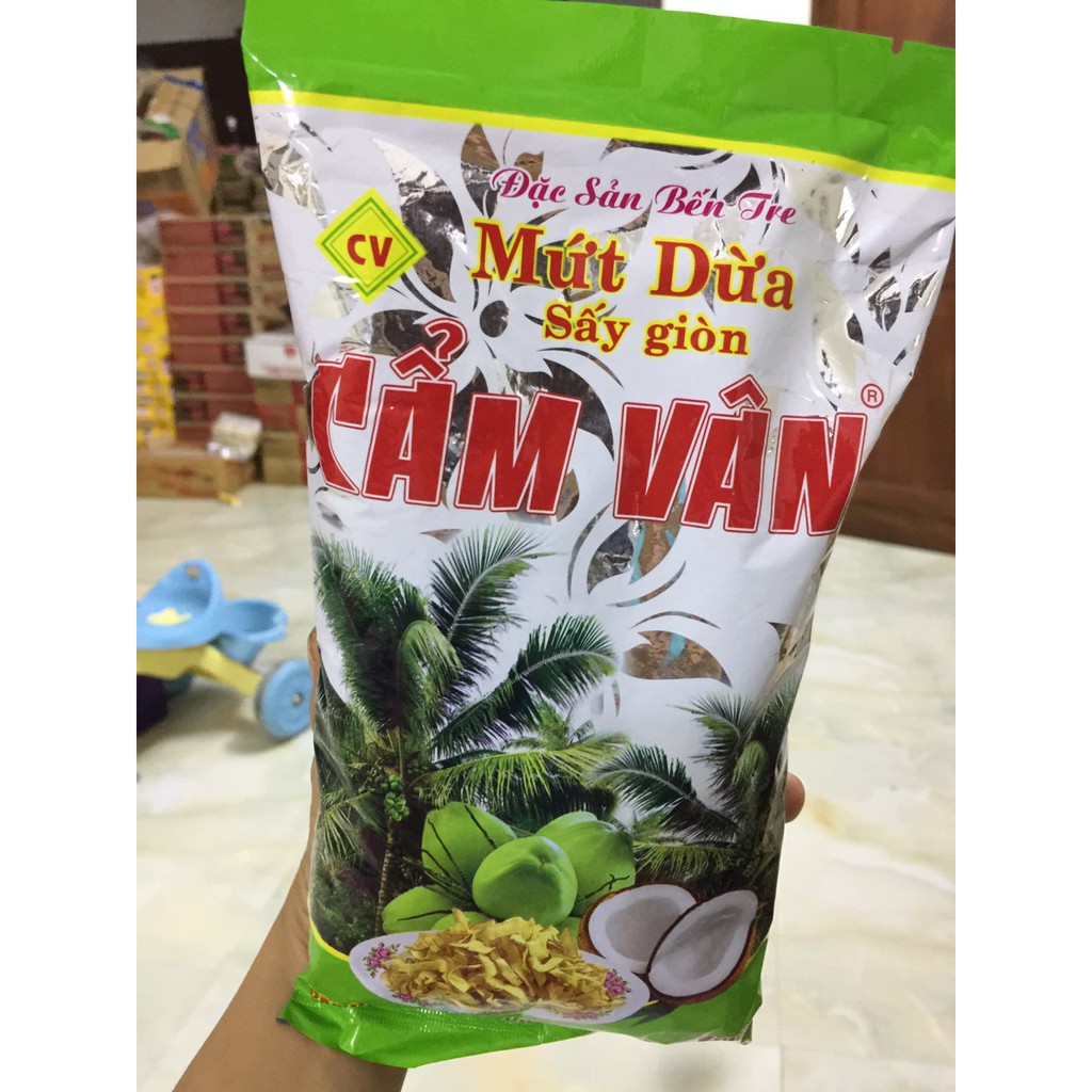 DỪA KHÔ MỨT DỪA SẤY GIÒN CẨM VÂN 250G
