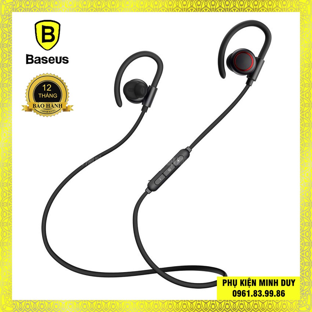 Tai nghe Bluetooth thể thao, chống ồn Baseus Encok S17 Sport Earphone (Bluetooth 5.0, Ear-hook, Noise Isolation,IPX5) ❤