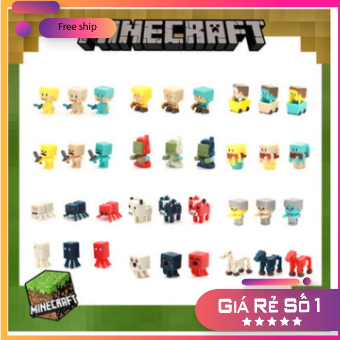 Nhân vật Minecraft mini figure lẻ mẫu ( ngẫu nhiên)