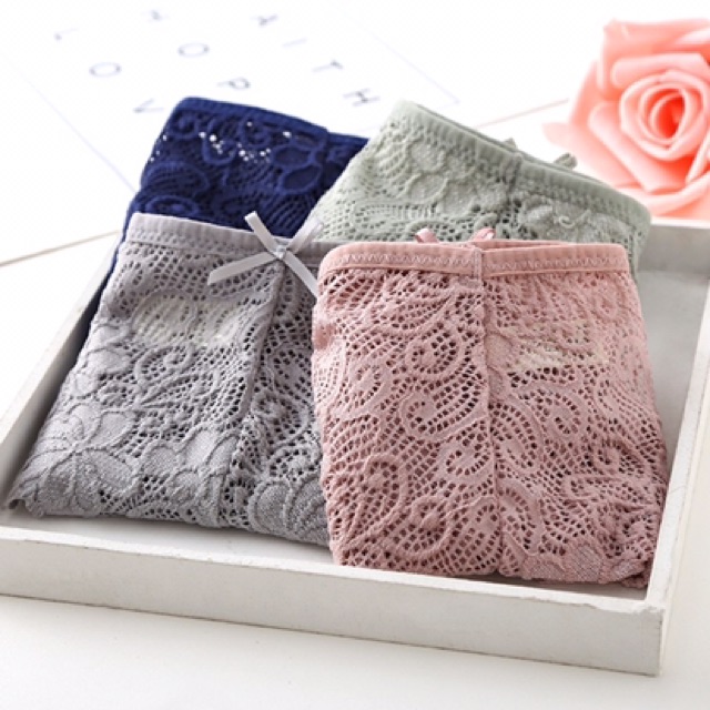 Quần lót ren , quần lót ren hình hoa lá
