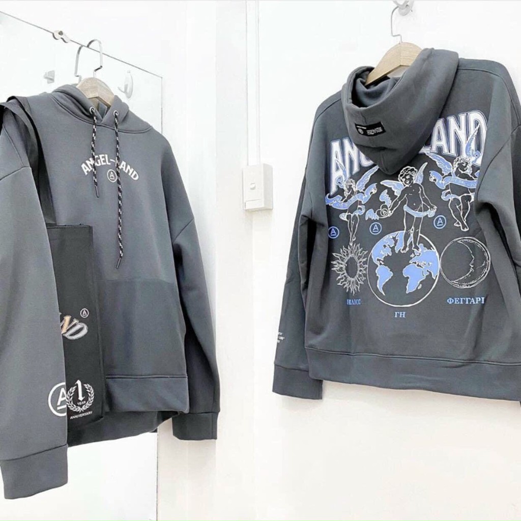 Áo Hoodie Nỉ Ngoại In ANGEL LAND Rõ Đẹp, Không Bong Tróc - Shop3nunisex
