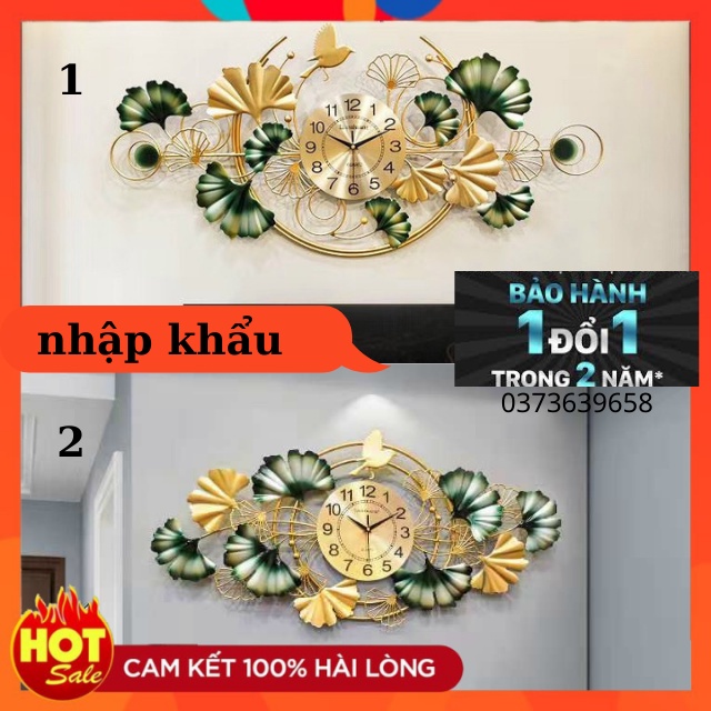 Đồng Hồ Treo Tường Trang Trí Mã 2889- Decor Tường phong Cách Mới -Bảo Hành Đổi Mới 24 Tháng -Kt 95*50cm