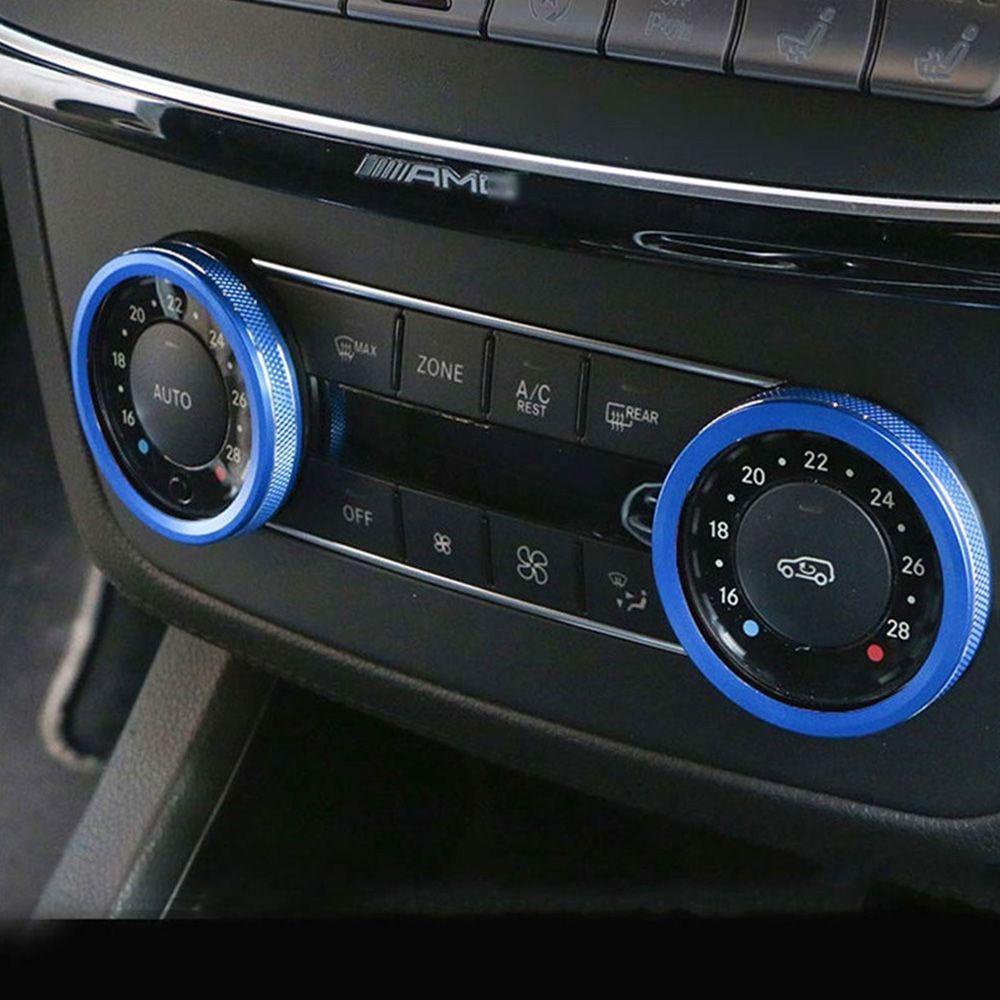 Bộ 2 Vòng Dán Trang Trí Cổng Xả Xe Hơi Benz GLE M GLK SL GLS SLK GLS CLS Class DIY