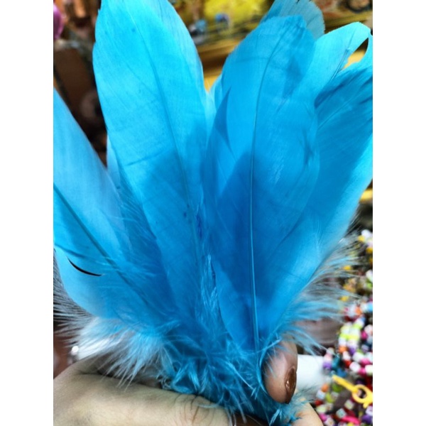 Lông gà nhân tạo đủ màu làm trang trí nhà cửa làm đồ handmade