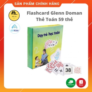 Bộ thẻ học glenn doman chuẩn flashcard toán cơ bản 59 thẻ Shop Bố Su