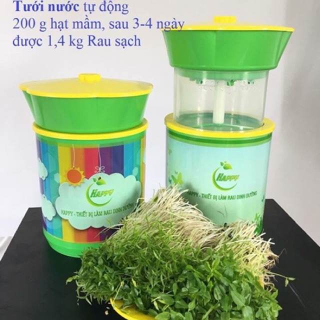 Thiết bị làm rau mầm Happy của Tiến sĩ Đỗ Ngọc Chung
